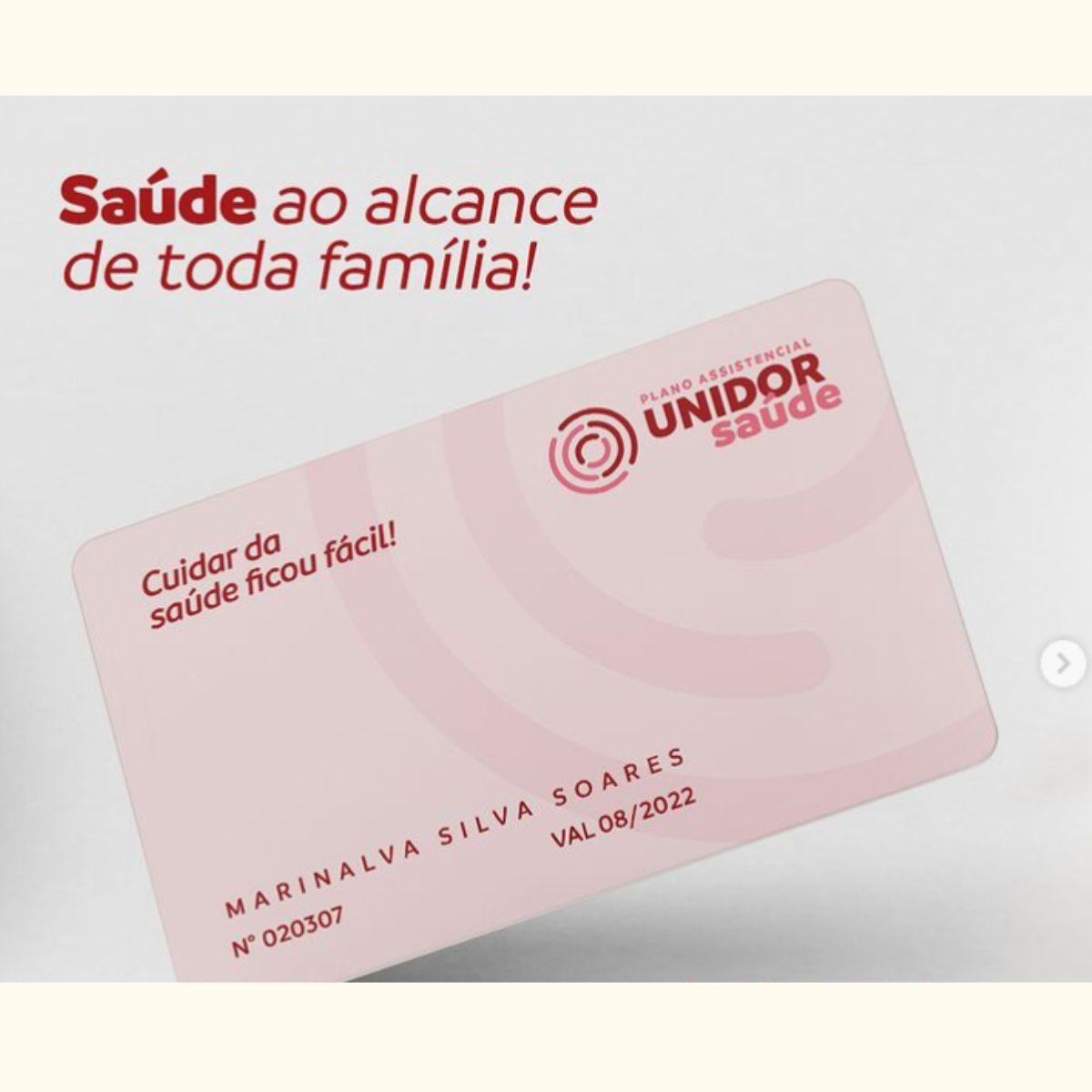 Print do post 'Saúde ao alcance de toda família'